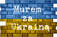 Murem za Ukrainą [męska koszulka z nadrukiem]
