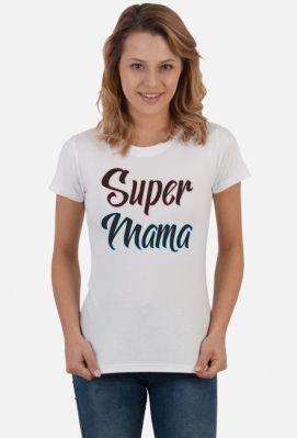 Super Mama - damska bluzka z nadrukiem - Spoko - odzież i gadżety z nadrukiem