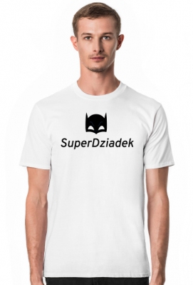 Super Dziadek - super bohater - prezent na Dzień Dziadka - Spoko - odzież i gadżety z nadrukiem
