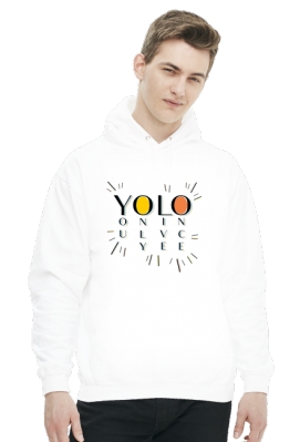 YOLO you only live once  - bluza męska z kapturem - Spoko - odzież i gadżety z nadrukiem