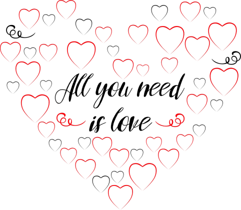 All You need is love - męska bluza na Walentynki