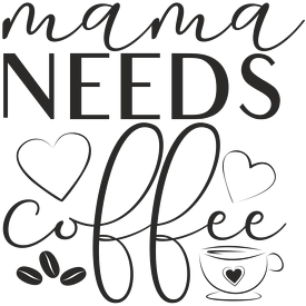 Mama needs coffee - mama potrzebuje kawy - kubek z kolorowym uchem dla mamy
