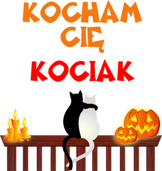 Kubek Kocham Cię Kociak z kolorowym uchem