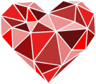 Magiczny kubek serce geometryczne