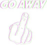 Damski T-Shirt: GO AWAY