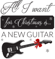 All I want for Christmas is a new guitar - kubek gitarzysty na święta