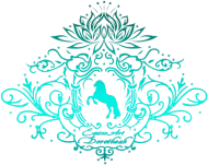 T-SHIRT DAMSKI KOLORY Z TURKUSOWYM KONIEM - Emblem with a Friesian Horse and a Lotus ©DH