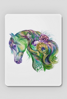 KOŃ - PAWI UZDROWICIEL - PODKŁADKA POD MYSZKĘ Z KONIEM, MOUSEPAD - ART - DH