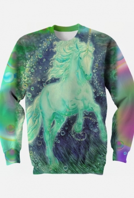 MISTYCZNY KOŃ  - JEDNOROŻEC KAIRAV - DH - BLUZA Z JEDNOROŻCEM - FULLPRINT NADRUK Z 2 STRON - UNICORN - ART - DH