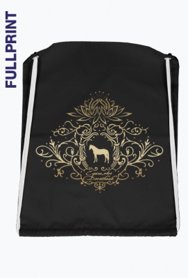 WOREK FULLPRINT Z KONIEM -Emblem with a Oldenburger Stallion Horse and a Lotus ©DH - ART - DH