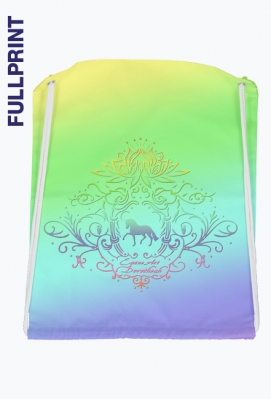 WOREK FULLPRINT TĘCZOWY Z KONIEM - Rainbow Dressage Horse ©DH - ART - DH