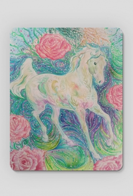 MOUSEPAD PODKŁADKA POD MYSZKĘ Z KONIEM - HORSE SPIRITS - BLESSED LOVE - © DH - ART - DH