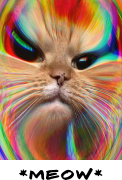Kubek Glitch Cat