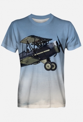 T-shirt męski FP samolot - SCP