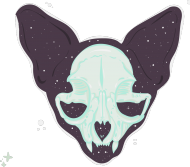 galaxy skull cat