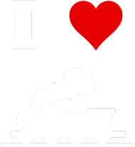 Bluzka damska "I love pociąg"