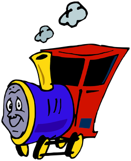 Kubek z kolorowym uchem "Wesoła lokomotywa"