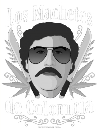 Koszulka Los Machetes Czarna (męska)