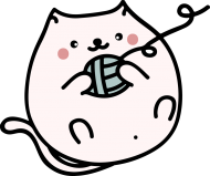 Bawełniana maseczka wielorazowa trójwarstwowa z kotkiem
