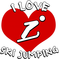 Skoki narciarskie - bluza męska - I love ski jumping
