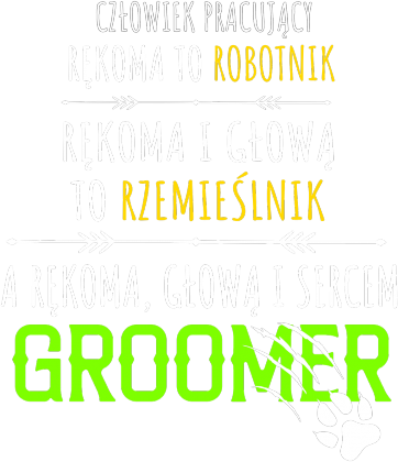 Groomer – fryzjer zwierząt. Prezent dla Grommer. Fryzjer dla psów. Fryzjer dla kotów