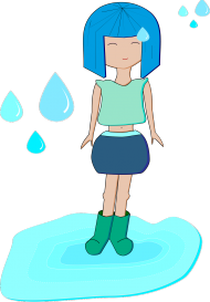 Bluza deszczowa dziewczyna