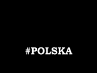 Maseczka Czarna Black Napis Polska