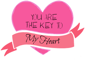 Kubek "You are the key to my heart"