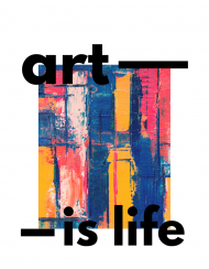 Koszulka damska "art is life"