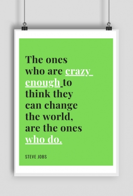 Plakat motywacyjny - Steve Jobs - All You Need