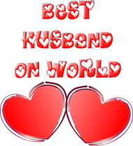 Kubek Best Husband On World (uchwyt serce)