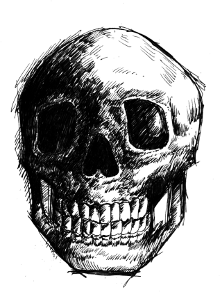 Koszulka męska Skull S