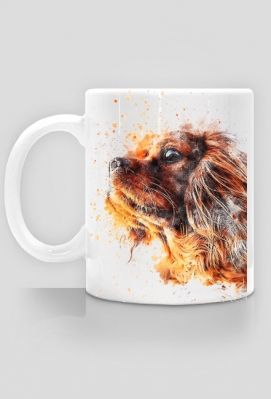 kubek z cavalier spanielkiem - pixelex