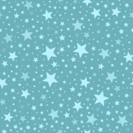 jasno niebieska maseczka w gwiazdki