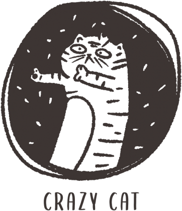 koszulka crazy cat