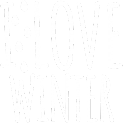 bluza z nadrukiem i love winter