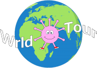 Koronawirus world tour koszulka dla dzieci