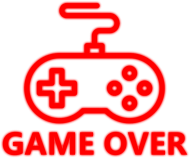 Neon GAME OVER koszulka męska