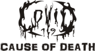 Kubek COVID-19 - 'Cause of Death' logo BLACK