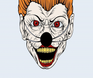 Maseczka kolorowa "Horror face"