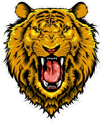 Maseczka kolorowa "Lion"