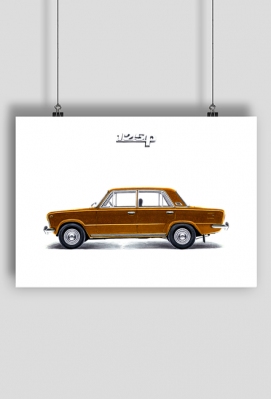 Plakat A1 - 1967 FSO FIAT 125P - ŁJD Drawings