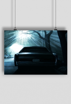 Plakat A2 - 1974 CADILLAC DEVILLE - ŁJD Drawings