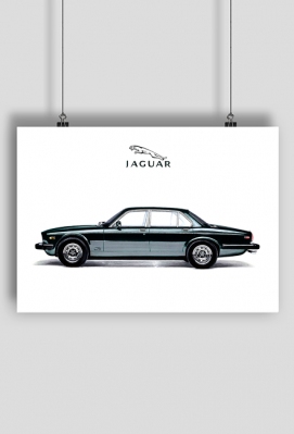 Plakat A2 - 1979 JAGUAR XJ6 SERIES III - ŁJD Drawings