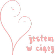 Torba biała z różowym napisem Jestem w ciąży