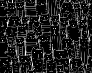 Maseczka - Czarne Koty