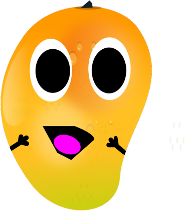 Mango urocze zabawne i uśmiechnięte