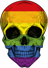 halloween kolorowe czaszka