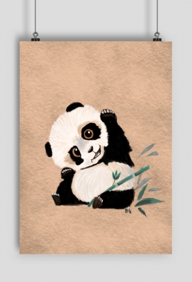 Słodka panda - plakat - Uliaris