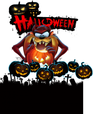 Koszulka męska FullPrint Happy Halloween 003 - nadruk